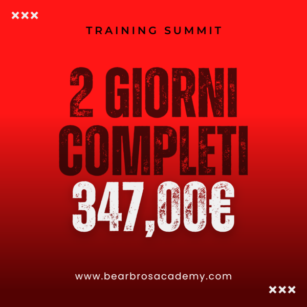 2 giorni Bear Bros Training Summit